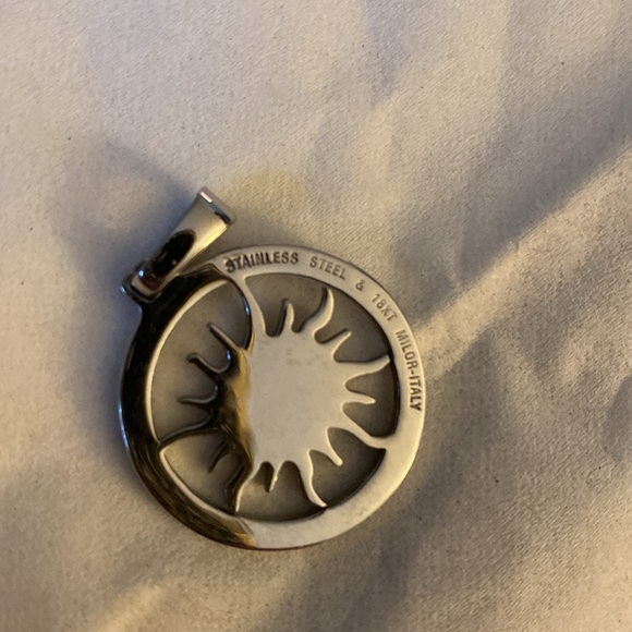 18K gold / Stainless steel  made in Milor Italy pendant - Picture 3 of 6
